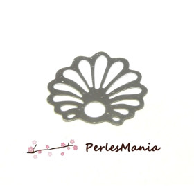 4 ESTAMPES FILIGRANE COQUILLE  Saint Jacques dentelle EN ACIER INOXYDABLE 21mm, DIY 