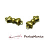 10 pendentif connecteur Noeud Bronze BIFACE ref 190, DIY 