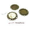 20 pièces: 10 pendentif ARTY  Coeur  Vintage  et 10 cabochon en 16mm  ref184 BRONZE, DIY 