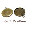 10 support de pendentif QUALITE attache ronde 8mm BRONZE ID24168 