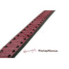 1m Cordon Simili Cuir style Surpiqué  PLAT 10mm ROUGE VIN, DIY 