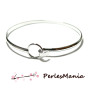 1 bracelet anneau rigide ARGENT PLATINE 65mm ID30324, DIY 