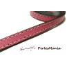 1m Cordon Simili Cuir style Sellerie PLAT 10mm ROSE, DIY 