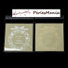 100 SACHETS plastique NOEL FOND BEIGE, EMBALLAGE CADEAU 