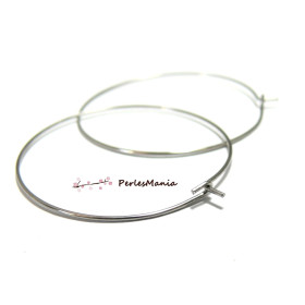 10 créoles  Qualité ACIER INOXYDABLE 20mm, DIY 