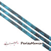 1m de cordon plat 8mm Imitation serpent BIFACE BLEU  ref252, DIY 