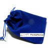 10 pochettes cadeaux velours Bleu électrique ( 100 par 80mm) 