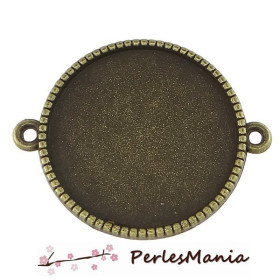 Pendentifs Connecteur Torsade 12mm Bronze – Laiton
