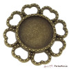 10 CONNECTEUR ROND PETALE ARTY  ref 239 BRONZE, DIY 