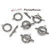 40 sets fermoirs PAX 1195111 toggle VIEIL ARGENT POP ART, DIY 