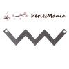 20 pendentifs connecteur CHEVRON GUN METAL, DIY 