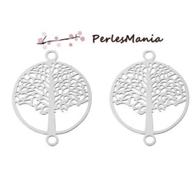 Estampes Filigrane Connecteur Arbre 19x15mm – Acier Inoxydable