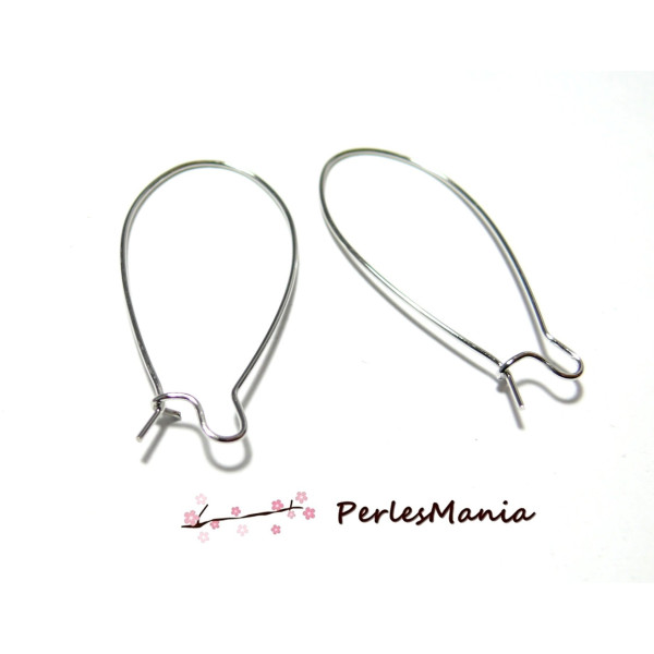 Lot de 20 Boucles d'Oreilles Dormeuses – Acier Inoxydable