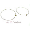 10 Boucles d'oreilles créoles qualité XXL 65mm BRONZE  ref1122927 