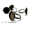 10 bagues  double fine 16mm BRONZE  fournitures pour  bijoux 