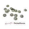 20 coupelles calottes caps DOME 10mm  ref 324 VIEIL ARGENT, DIY 