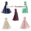 20 pompons breloque passementière  MIXTE  fil d' OR 25mm S1154011 