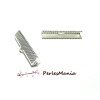PAX 50  GRIFFE PINCE ATTACHE RUBAN  30mm ARGENT VIF  serre fils S1110594 