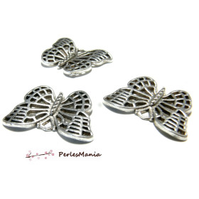 pendentif magnifique papillon 2W5725 viel argent