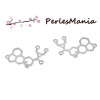 pendentifs CONNECTEUR breloque MOLECULE ARGENT S1177395, fournitures bijoux