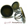 1 bague double qualité 18mm BRONZE, scrapbooking 