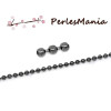 CHAINE A BILLES BOULES GUN METAL 2.4mm S1110828, DIY
