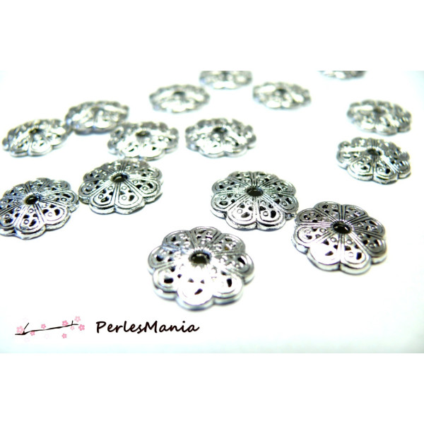 50 pieces breloque coupelle caps viel argent ref 100 