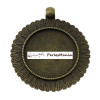 1 pendentif ARTY  ROI SOLEIL  25mm  ref138 BRONZE 