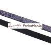 1m de cordon plat  Cuir IMITATION SERPENT VIOLET 10mm 