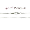 1 Collier chaine bille fines 1,5mm avec fermoir ARGENT PLATINE ref 8 