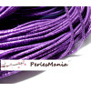 2m de cordon rond  effet disco VIOLET 3mm ref 102 