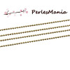 Chaine maille bille 1.5mm DORE MAT S1177070 , DIY