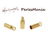 Embouts Tube Lisse 9mm pour Cordon ou Chaîne Doré – Métal Doré