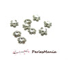 100 coupelles calottes caps filigrane  ARGENT PLATINE Mini Fleurs 2A4127 , DIY 