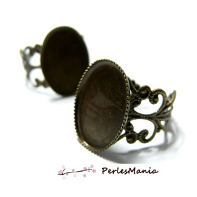 Support de bague 13 par 18mm plateau bronze anneau dentelle