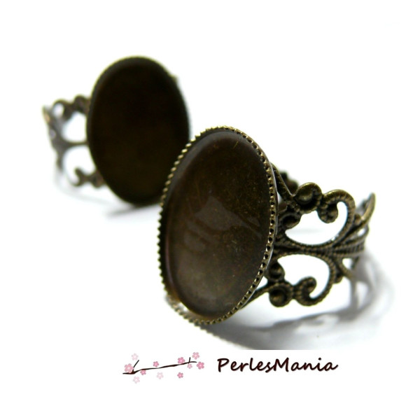 Support de bague 13 par 18mm plateau bronze anneau dentelle