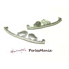 2 pendentifs breloque CONNECTEURS OISEAU VIEIL ARGENT H114767 , DIY 