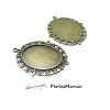 pendentif ARTY Camé Ovale MADRAS 30 par 40mm ref 137 Bronze