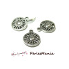 10 breloques SOLEIL 3D VIEIL ARGENT ref 30, DIY 