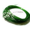 10 COLLIERS Tours de cou Rigides 1mm VERT SAPIN ref 3 DIY 