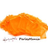 10 GRANDES pochettes organza ORANGE  ( environ 20 par 30cm ) H415 