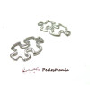pendentifs connecteur fermé PUZZLE VIEL ARGENT