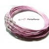 10 COLLIERS Tours de cou Rigides 1mm ROSE ref 6, DIY 