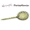 PAX: 20 BARRETTES BOB PIN PINCE A CHEVEUX BRONZE DOUBLE VAGUE 18 par 25mm