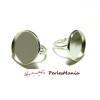 2 bagues double fine 18mm ARGENT VIF ref 8243, DIY