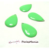 SEQUINS EMAILLES FORME GOUTTE D'EAU VERT PASTE