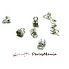 PAX: environ 500 pendentifs MINI bélières 2N9127 Vieil argent, DIY