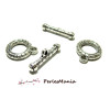 4 sets fermoirs T 2D2126 GRAND toggle ECAILLE DE SERPENT VIEIL ARGENT, DIY