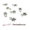 Lot d'environ 100 PENDENTIFS BRELOQUES ETOILES FINES ARGENT VIF 10x8mm ref H790