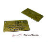 1 pendentif GRANDE ENVELOPPE A MESSAGE, Bronze  ref20